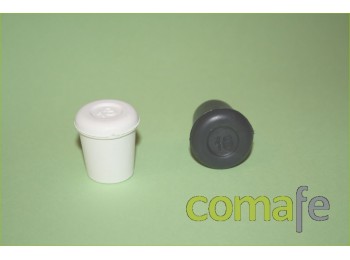 Contera plast.red.negra 18mm.