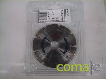 Disco corte seco ferr 115 mm.