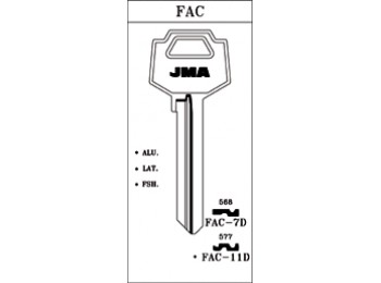 Llave aluminio fac-11d oro