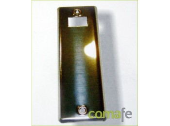 Placa aluminio plata r-317