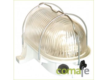 Aplique oval blanco 60w 7010