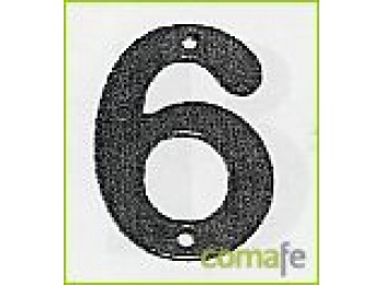 Numero 6 hierro forjado 100 mm