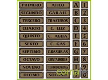 Placa pisos ´primero´