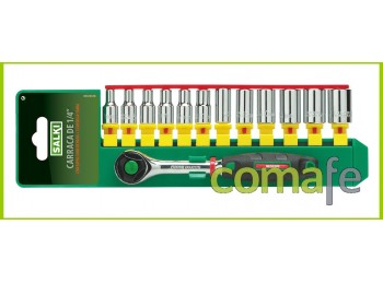 Carraca+12 vasos 1/4c.v8611404