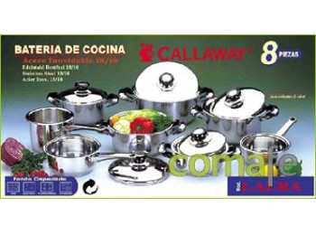 Bateria cocina laura 8pz.inox