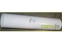 Tubo aluminio blanco 125mm.1mt
