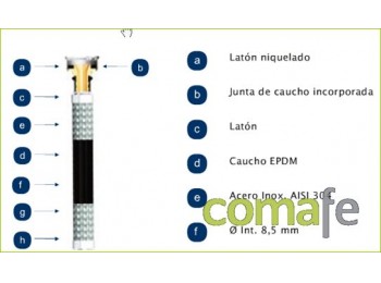 Latiguillo sani m3/8-h3/8 30cm