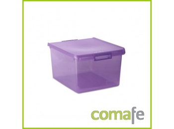 Caja orden plast 14lt ciruela