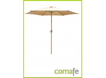 Parasol alu.2,70mt beige c/rot