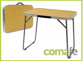 Mesa camping hierro/madera 80x