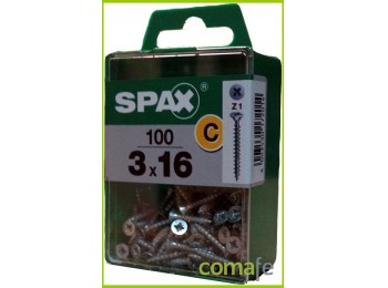 Tornillo spax galv.3,5x30 80pz