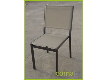 Silla metalica marr?n