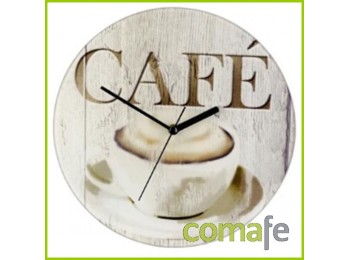 Reloj cocina pared caffe