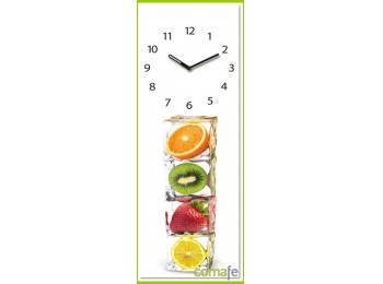 Reloj decoracion frutas 20x60