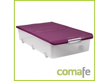 Caja ord plast bajo cama c/r 6