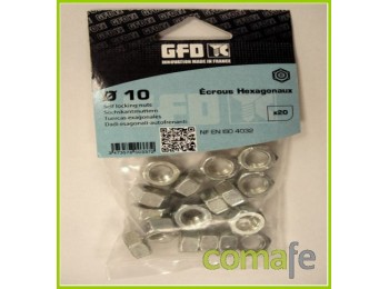 Tuerca hexagonal iso 4032 zinc