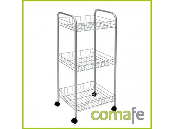 Carro cocina 3 pisos metaltex