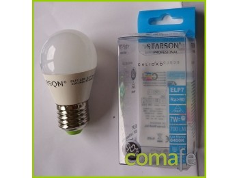 Lampara esferica led e27 7w 70