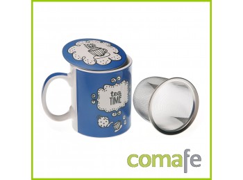 Taza infusion tea azul