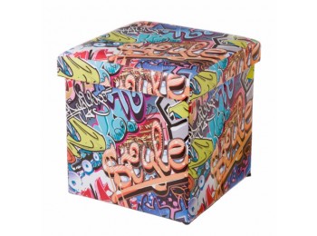 Puf arcon ple 38x38x38cm graff