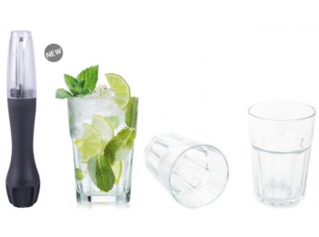 Juego mojitos + 2 vasos