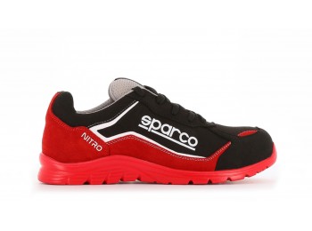 Zapato seg t41 negra/roja micr