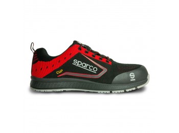 Zapato seg t38 negra/roja cup