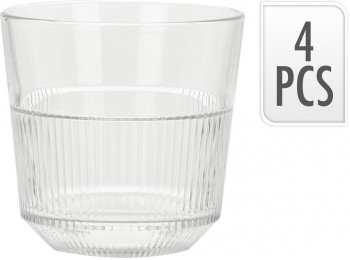 Vaso 270 ml rocas 4 pz