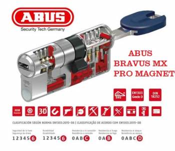 BOMBILLO ABUS BRAVUS MX PRO MAGNET 30x40 LATON