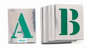 PLANTILLA ROTULAR LETRAS 100MM