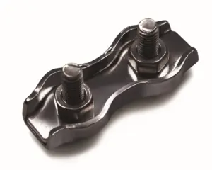 SUJETACABLE PLANO DOBLE INOX P