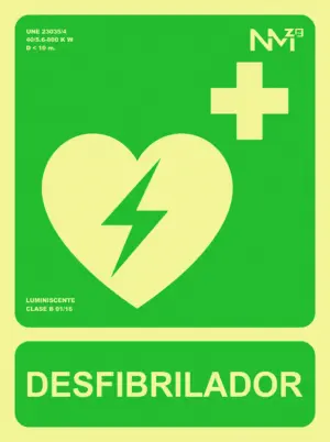 SEÑAL 224X300MM PVC LUMI DESFI