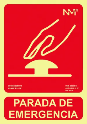 SEÑAL 210X300MM PVC LUMI PARAD