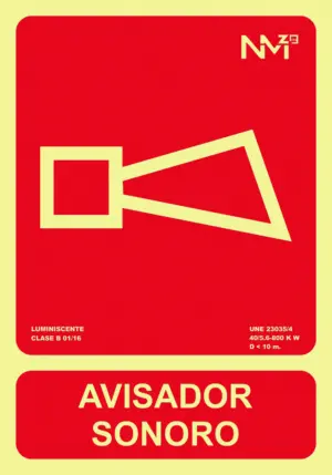 SEÑAL 210X300MM PVC LUMI AVISA
