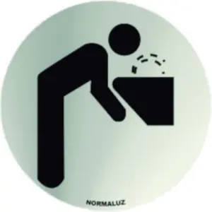 SEÑAL Ø 70MM INOX ADH FUENTE R