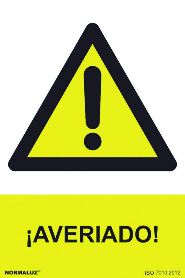 SEÑAL 210X300MM PVC AVERIADO R