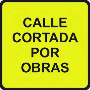 SEÑAL VIAL 500X500MM METALICA