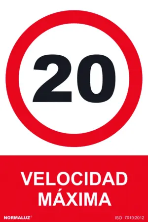 SEÑAL 210X300MM PVC VELOCIDAD