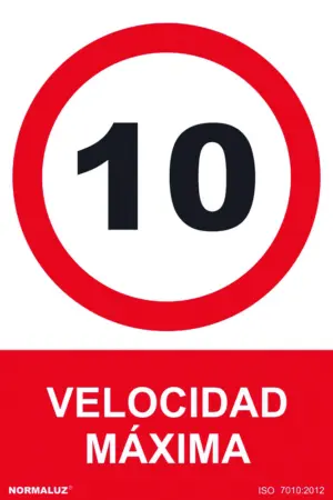 SEÑAL 210X300MM PVC VELOCIDAD