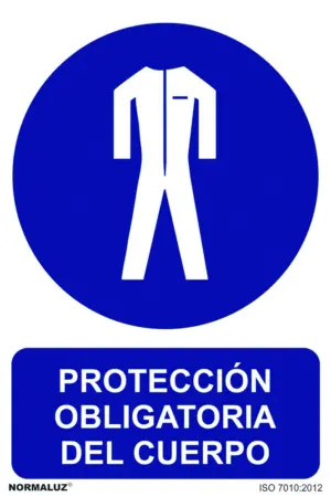 SEÑAL 210X300MM PVC USO OBLIGA