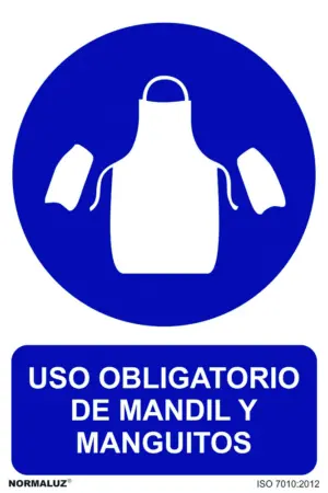 SEÑAL 210X300MM PVC USO OBLIGA