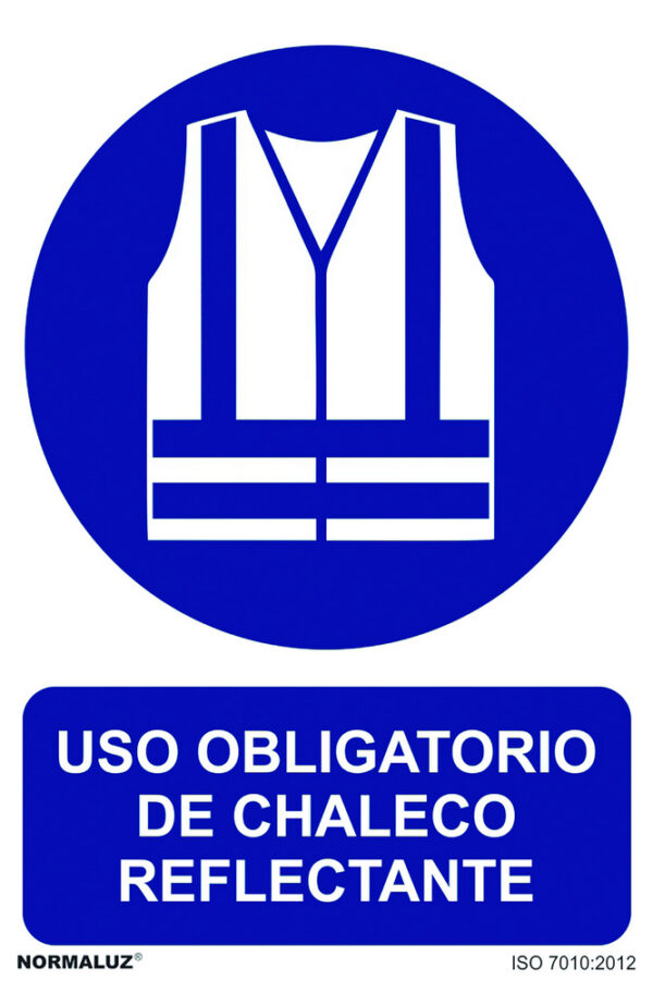 SEÑAL 210X300MM PVC USO OBLIGA