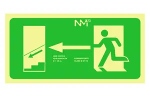 SEÑAL 320X160MM PVC LUMI EVACU