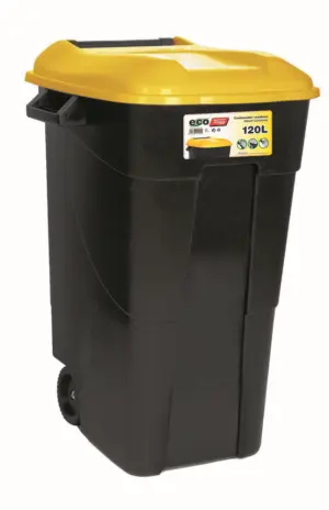 CONTENEDOR BAS. 120LT C/RUED/A