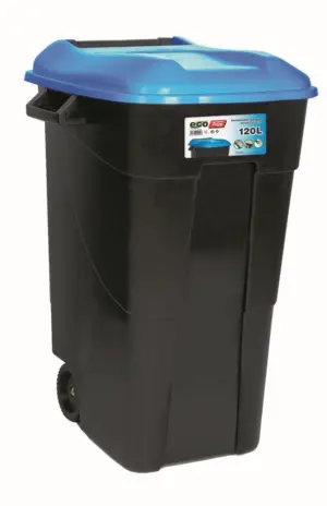 CONTENEDOR BAS. 120LT C/RUED/A