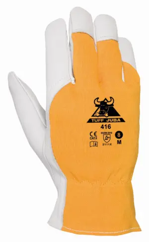 GUANTE PIEL FLOR CABRA DORSO A