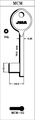 LLAVE LATON JMA MCM-1G NIK