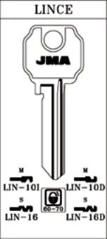 LLAVE ACERO JMA LIN-16D