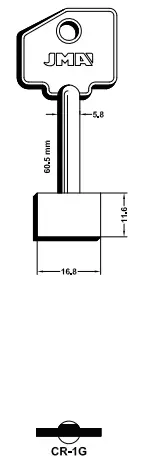 LLAVE LATON JMA CR-1G