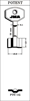 LLAVE LATON JMA PTN-1G
